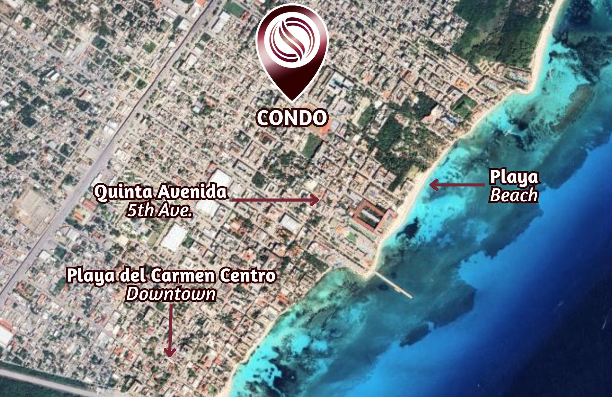 Turn-Key Studio with Ocean View Rooftop, Prime Downtown Playa del Carmen