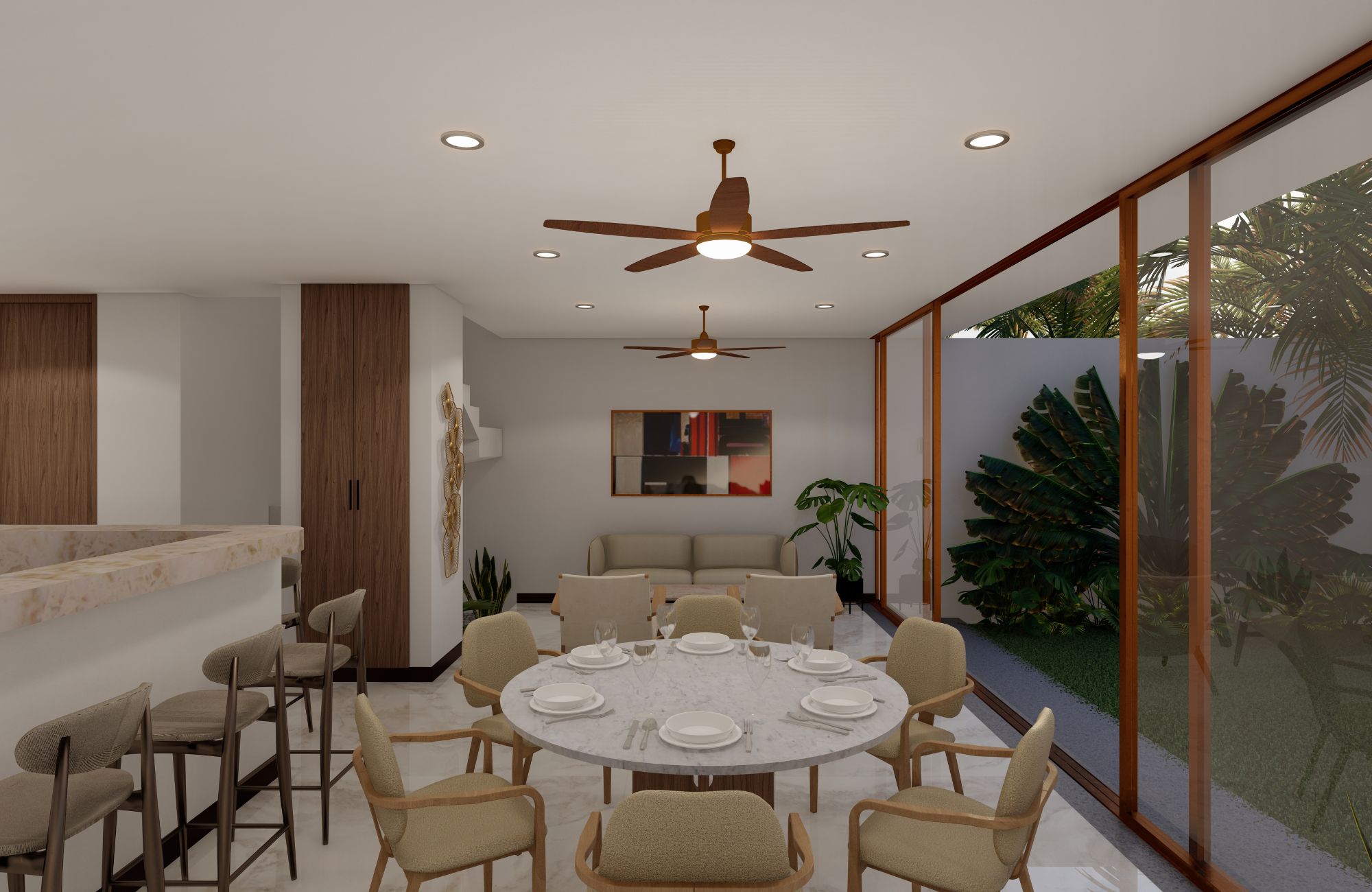 House with rooftop, terrace and patio in downtown M&eacute;rida.