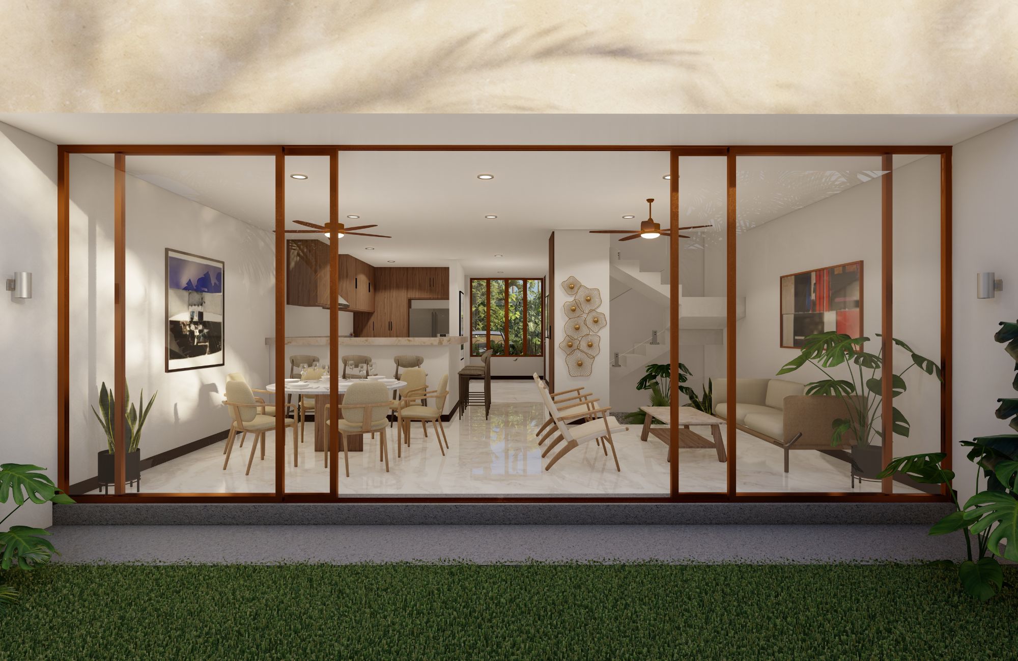 House with rooftop, terrace and patio in downtown M&eacute;rida.