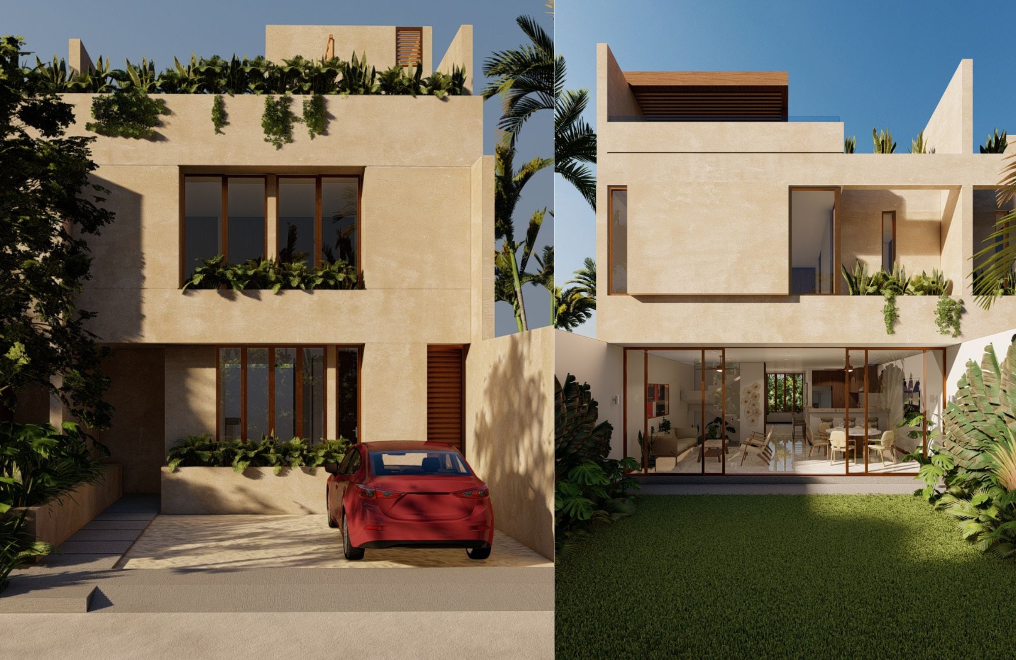 House with rooftop, terrace and patio in downtown M&eacute;rida.