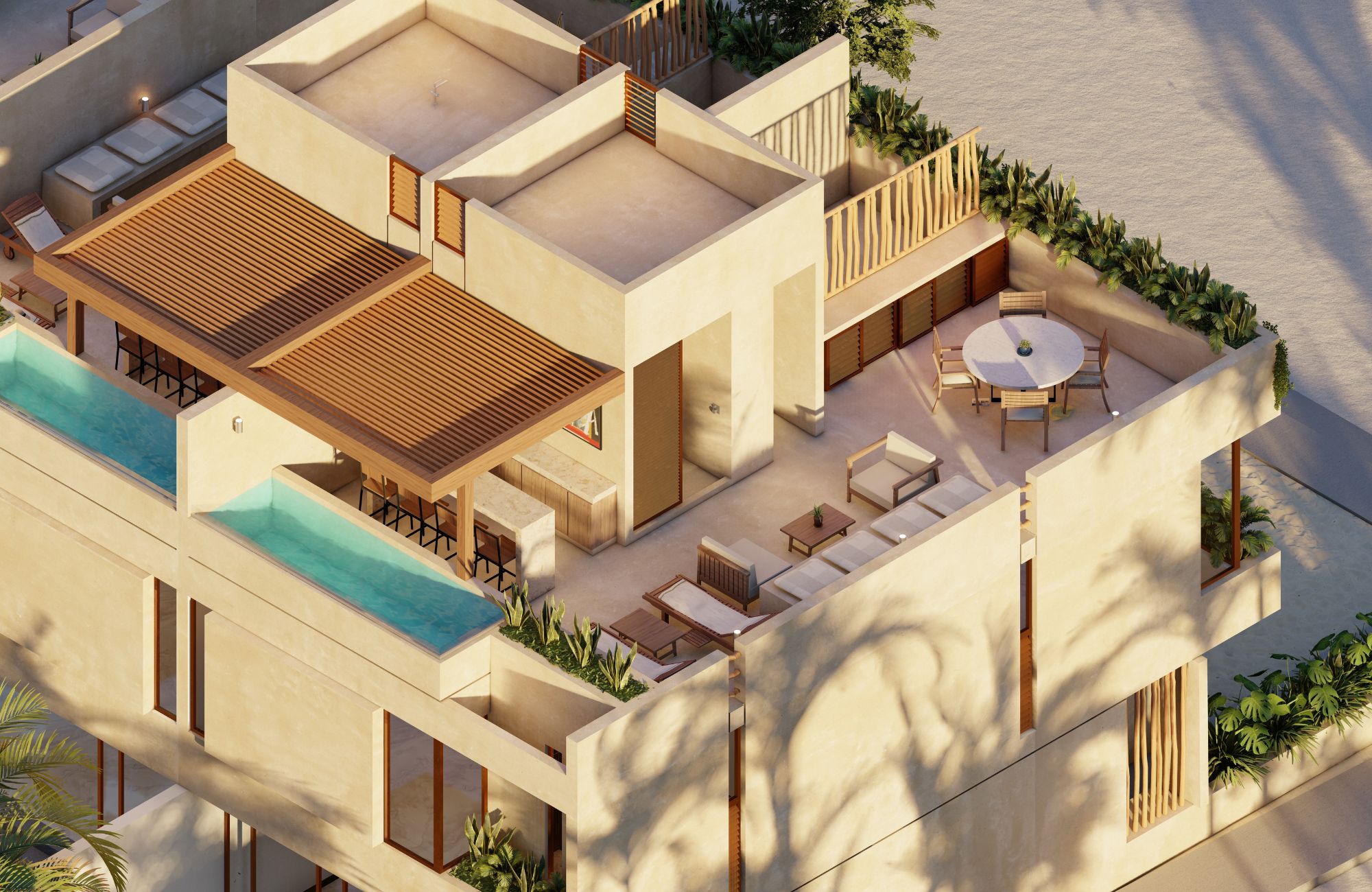 House with rooftop, terrace and patio in downtown M&eacute;rida.