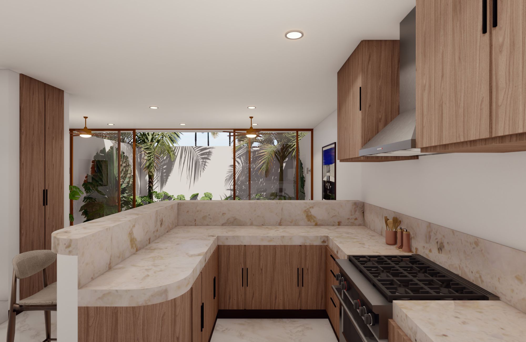 House with rooftop, terrace and patio in downtown M&eacute;rida.