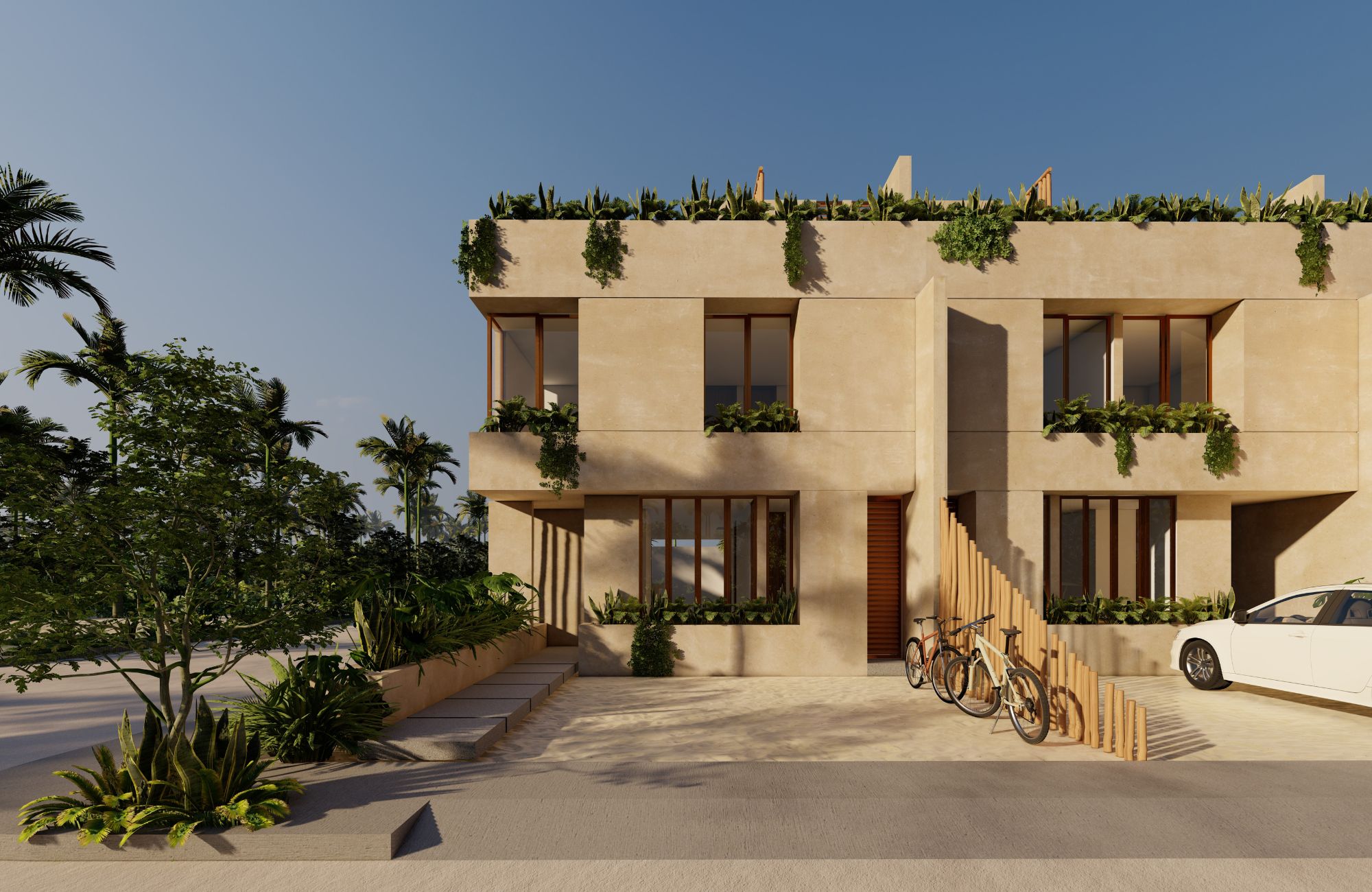 House with rooftop, terrace and patio in downtown M&eacute;rida.