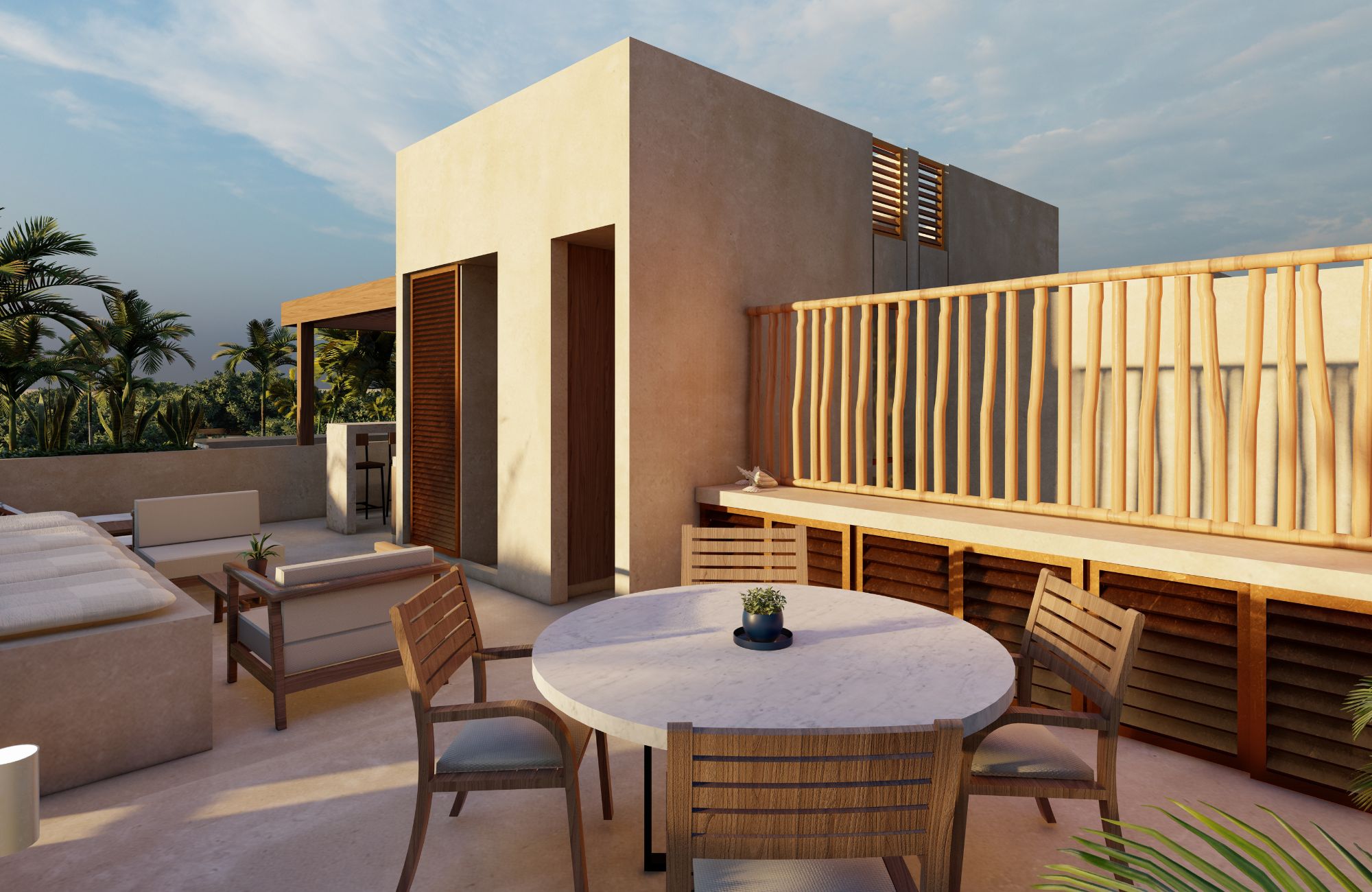 House with rooftop, terrace and patio in downtown M&eacute;rida.