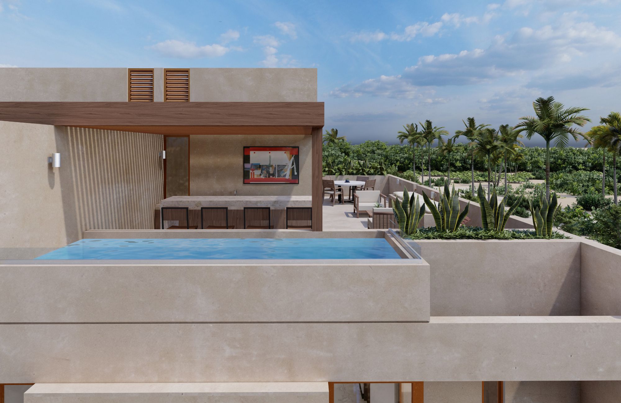 House with rooftop, terrace and patio in downtown M&eacute;rida.