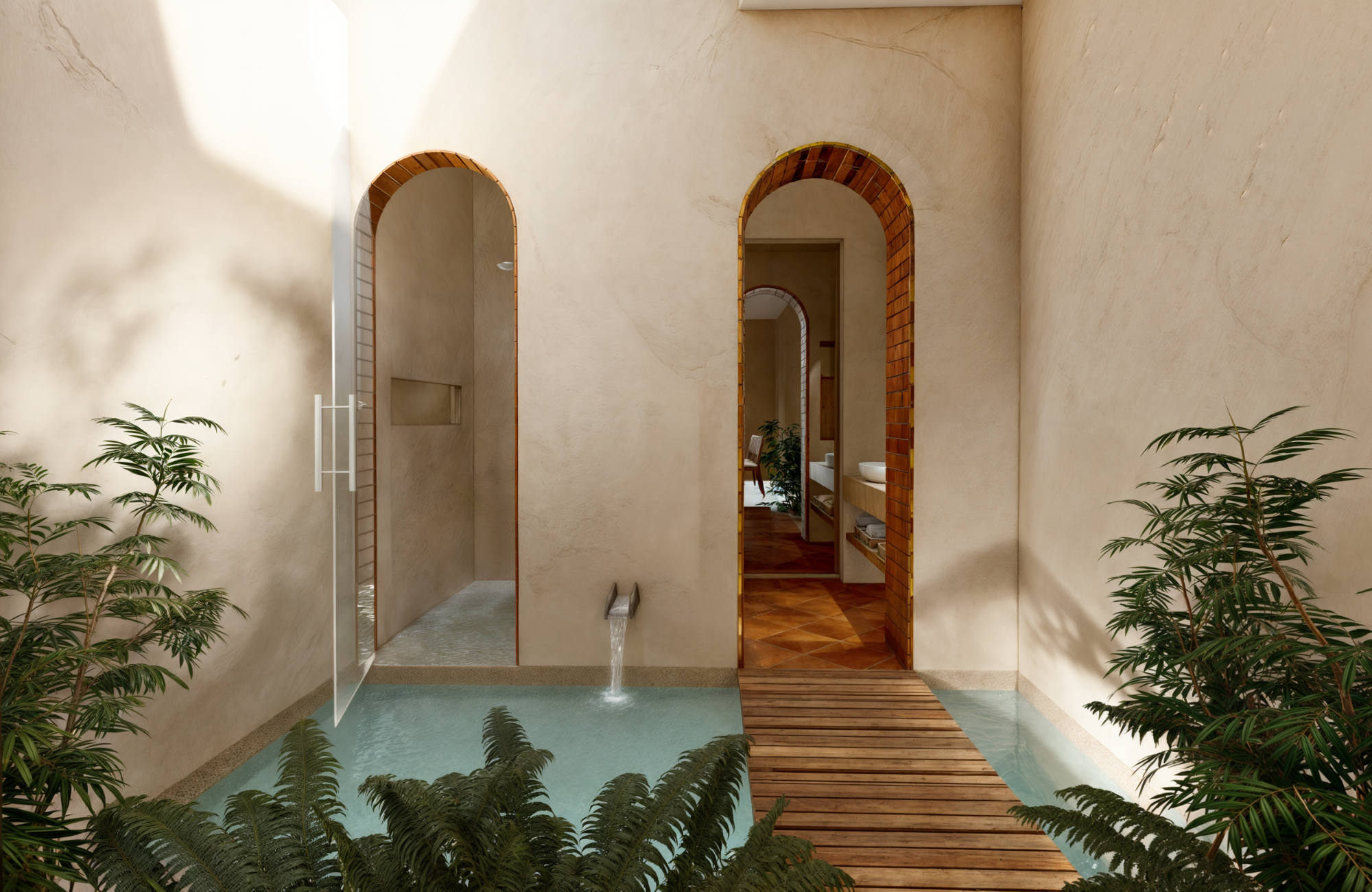Bright loft with terrace, swimming pool, sun loungers, and umbrellas for sale
