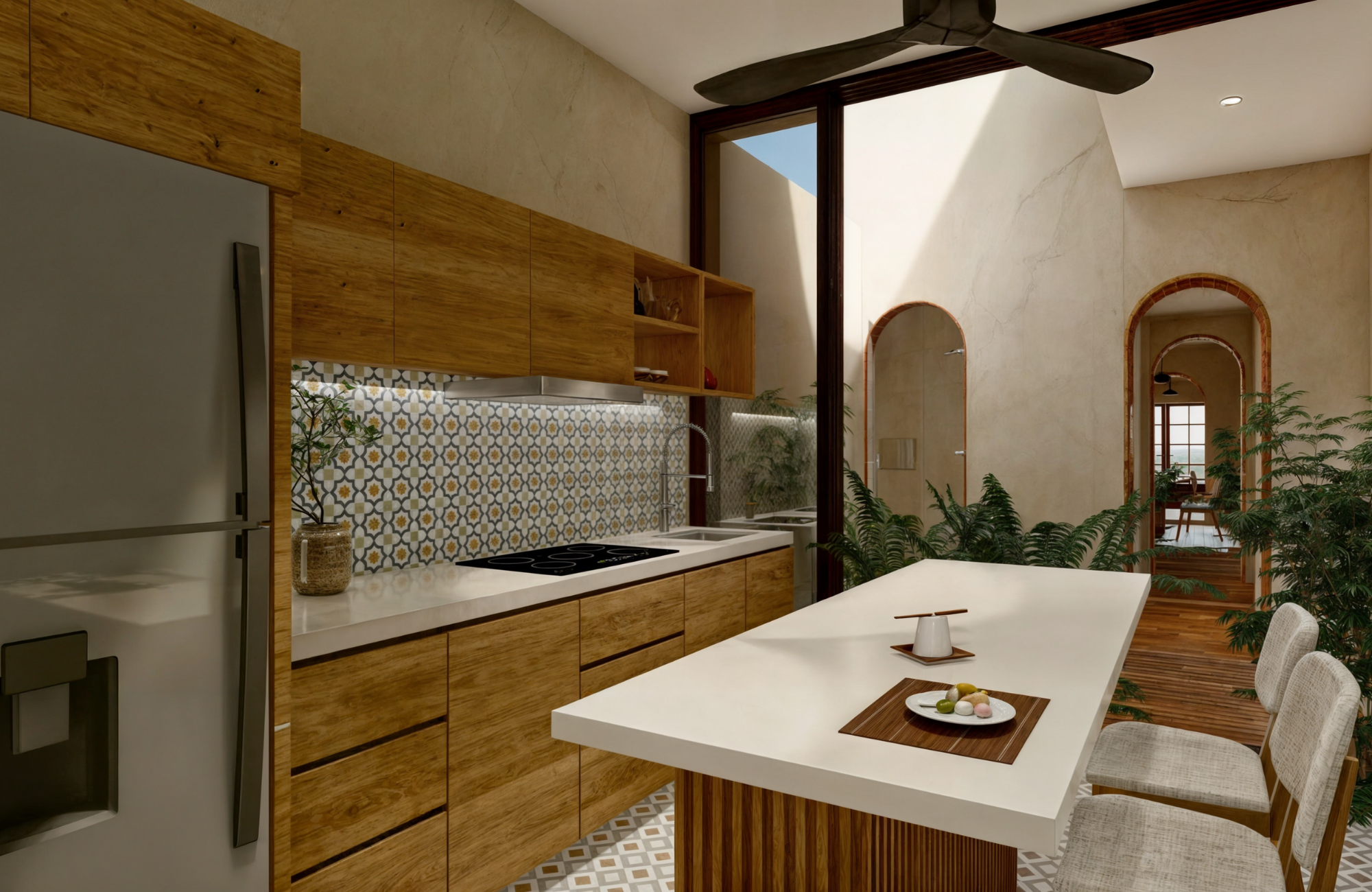 Bright loft with terrace, swimming pool, sun loungers, and umbrellas for sale