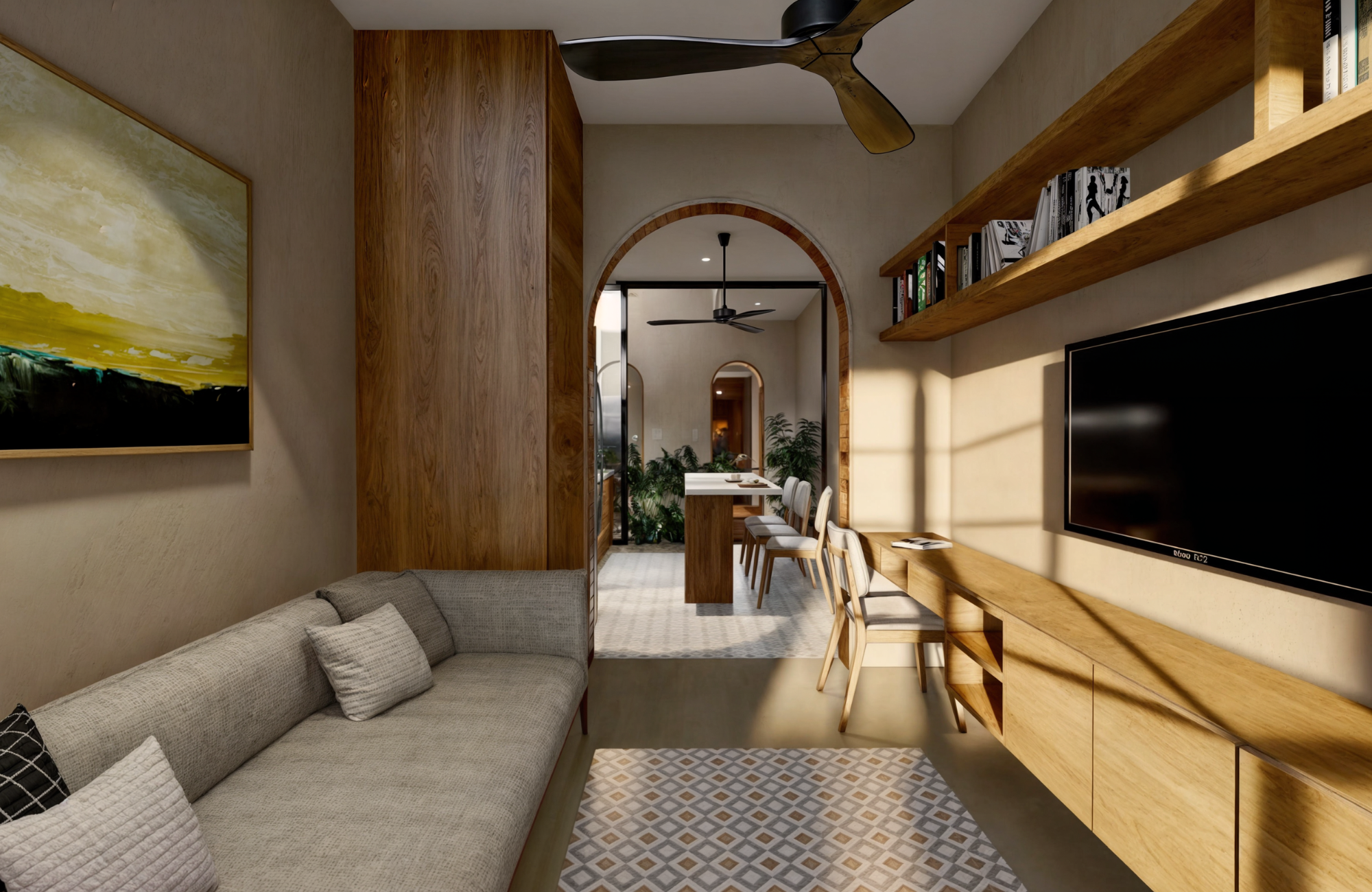 Bright loft with terrace, swimming pool, sun loungers, and umbrellas for sale