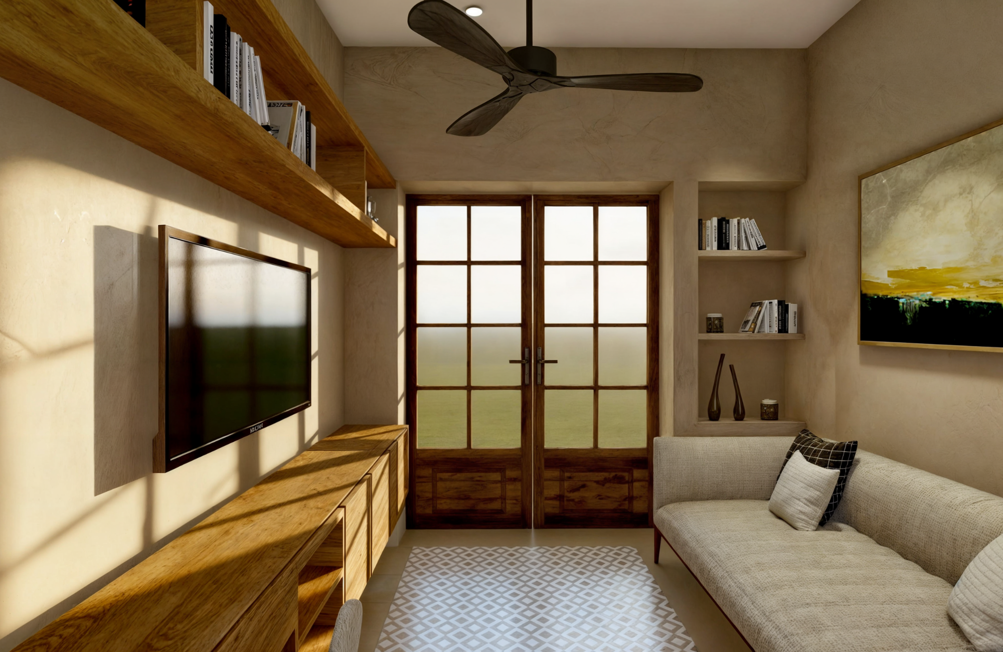 Bright loft with terrace, swimming pool, sun loungers, and umbrellas for sale