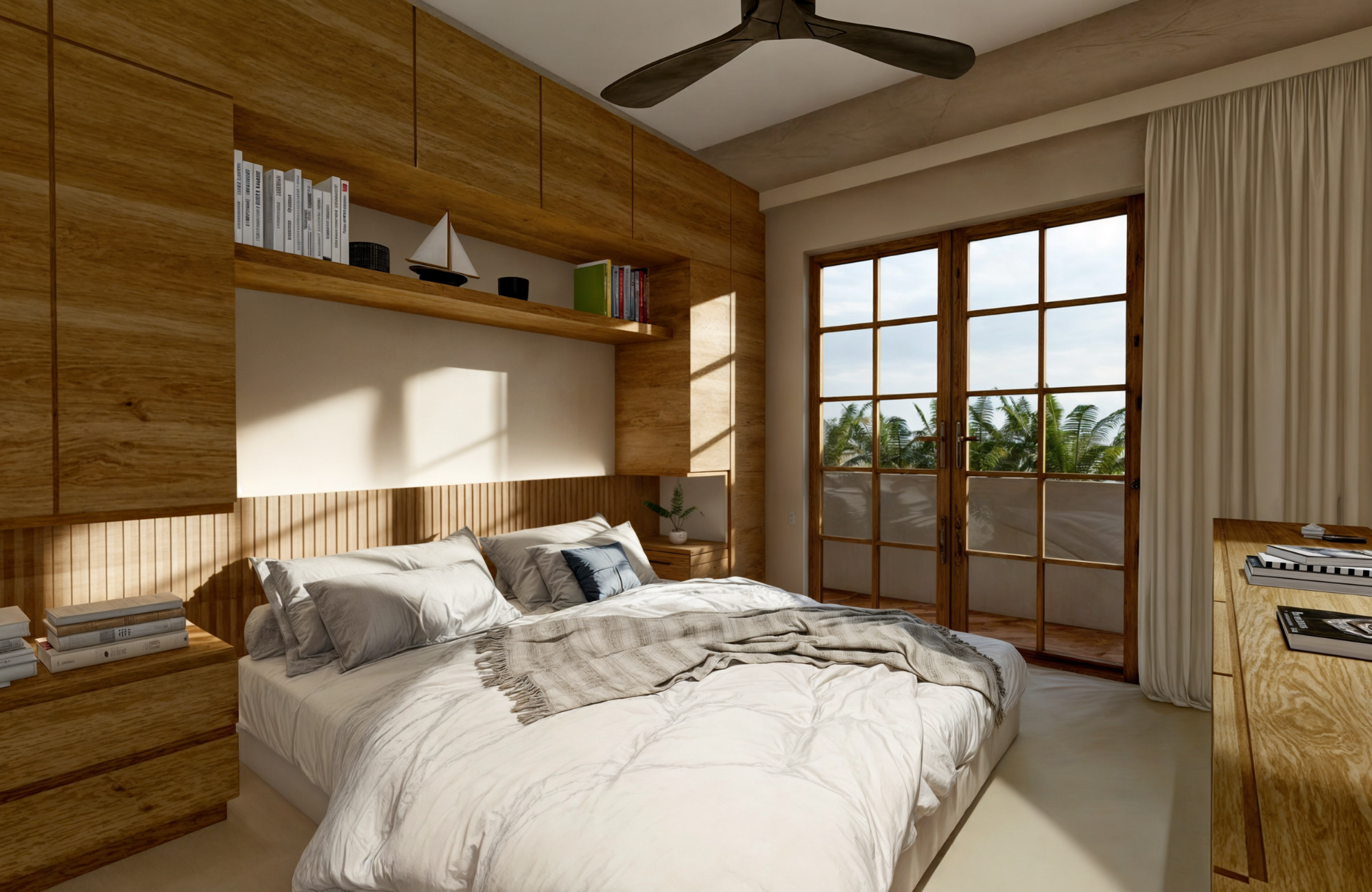 Bright loft with terrace, swimming pool, sun loungers, and umbrellas for sale
