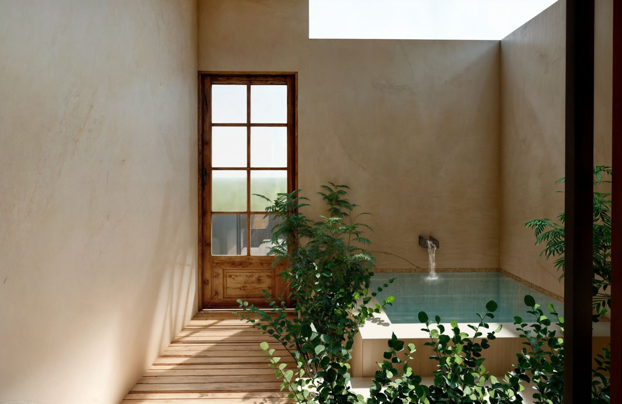 Bright loft with terrace, swimming pool, sun loungers, and umbrellas for sale