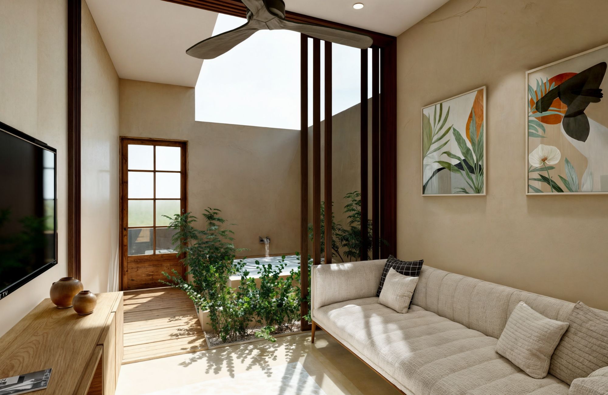 Bright loft with terrace, swimming pool, sun loungers, and umbrellas for sale