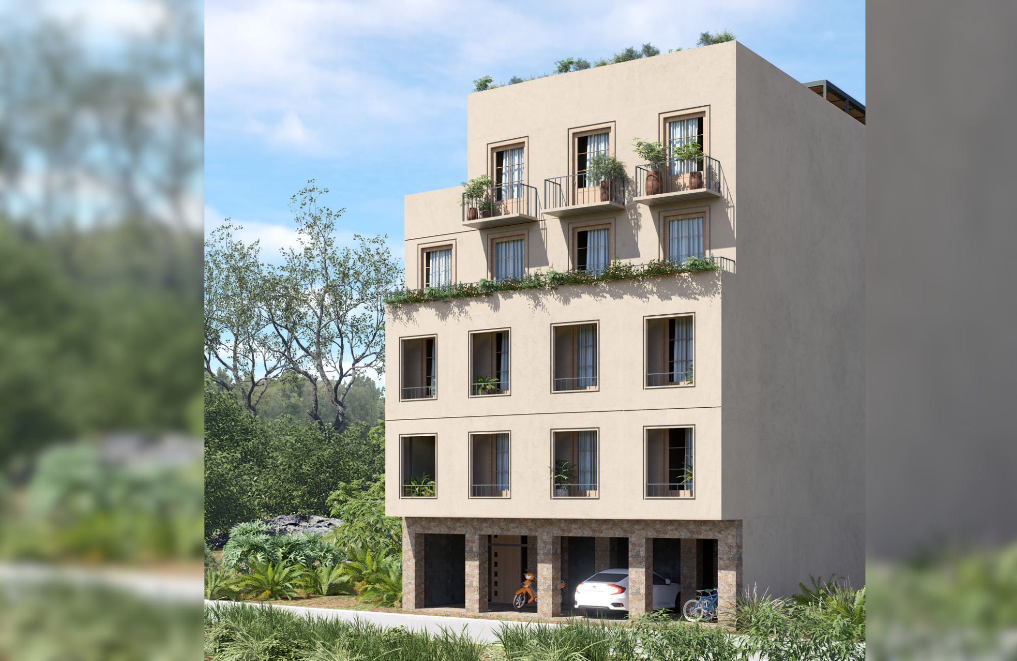 Condominium with terrace and pool in pre-construction, fifth avenue, sale, Huatulco