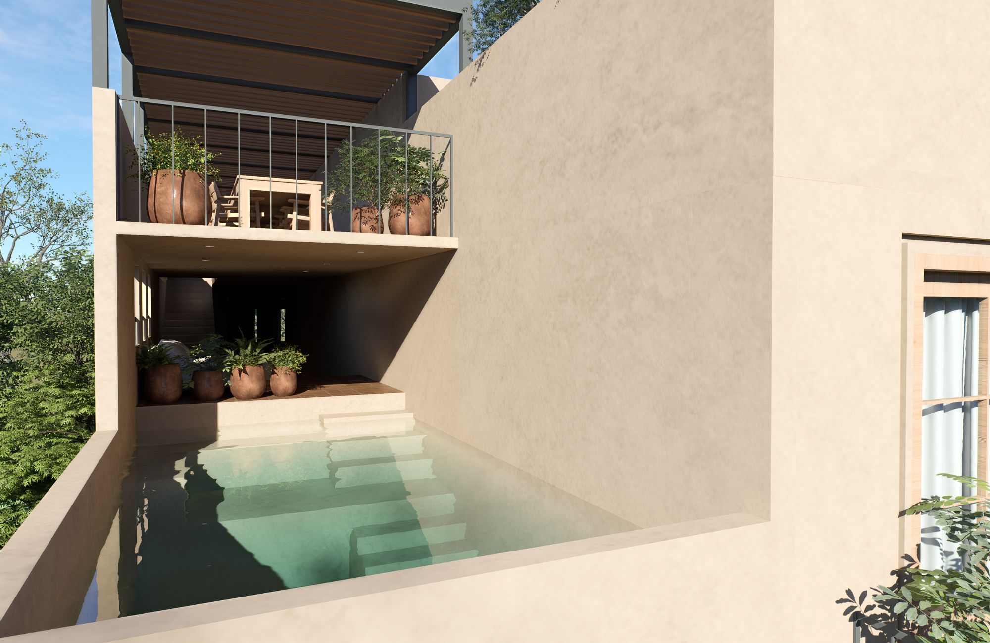 Condominium with terrace and pool in pre-construction, fifth avenue, sale, Huatulco