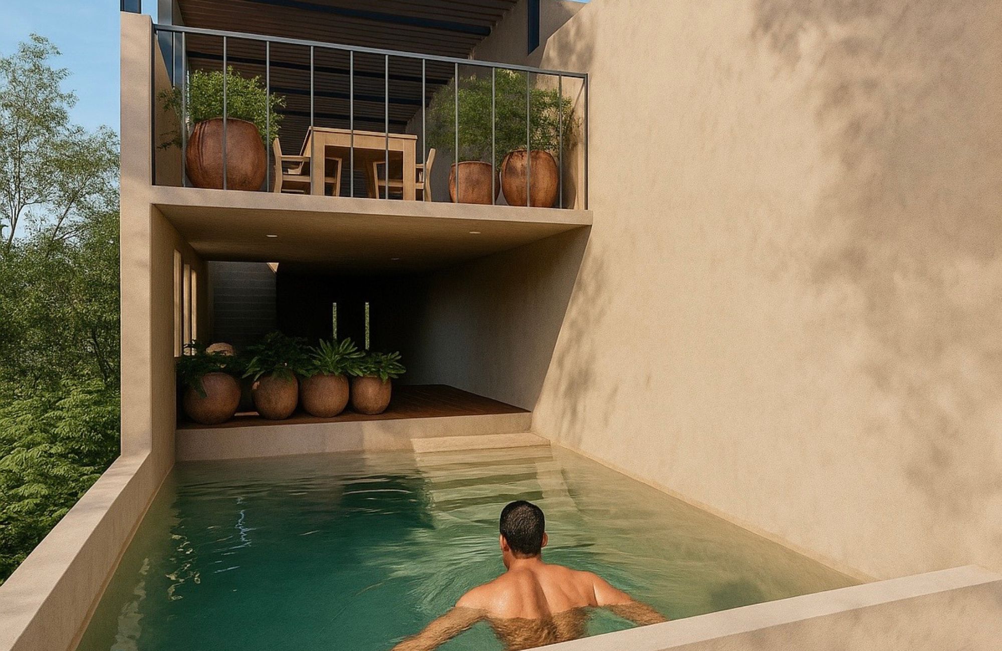 Condominium with terrace and pool in pre-construction, fifth avenue, sale, Huatulco