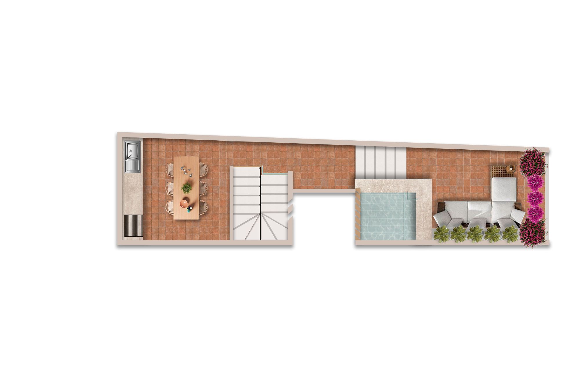 Condominium with terrace and pool in pre-construction, fifth avenue, sale, Huatulco