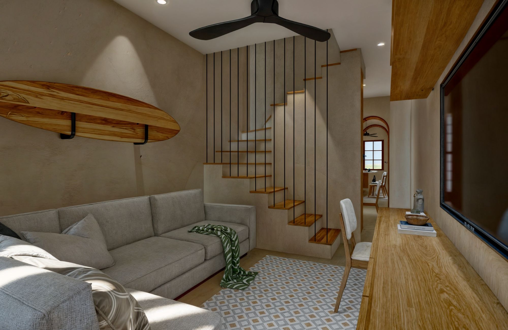 Condominium with terrace and pool in pre-construction, fifth avenue, sale, Huatulco