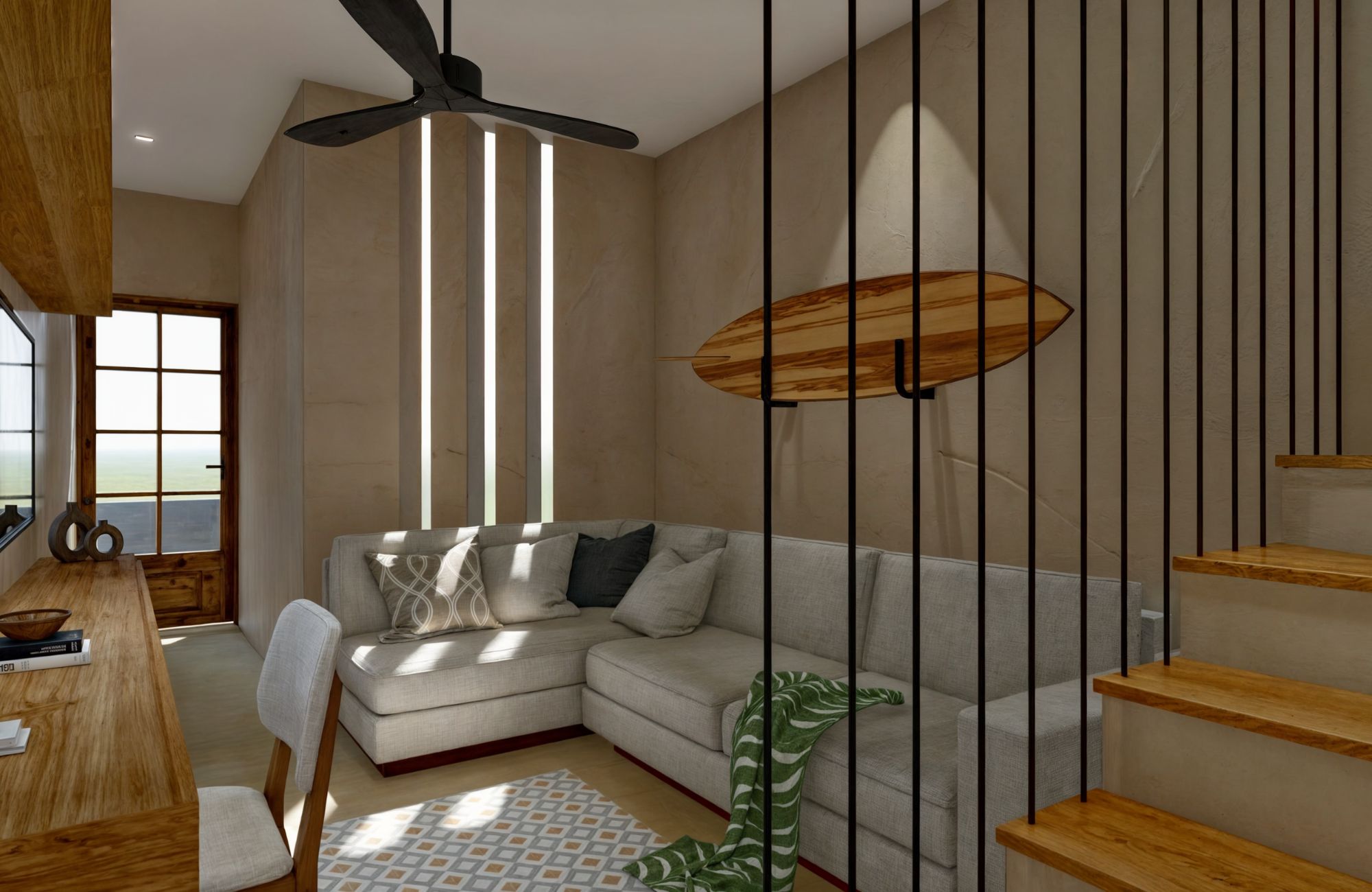 Condominium with terrace and pool in pre-construction, fifth avenue, sale, Huatulco