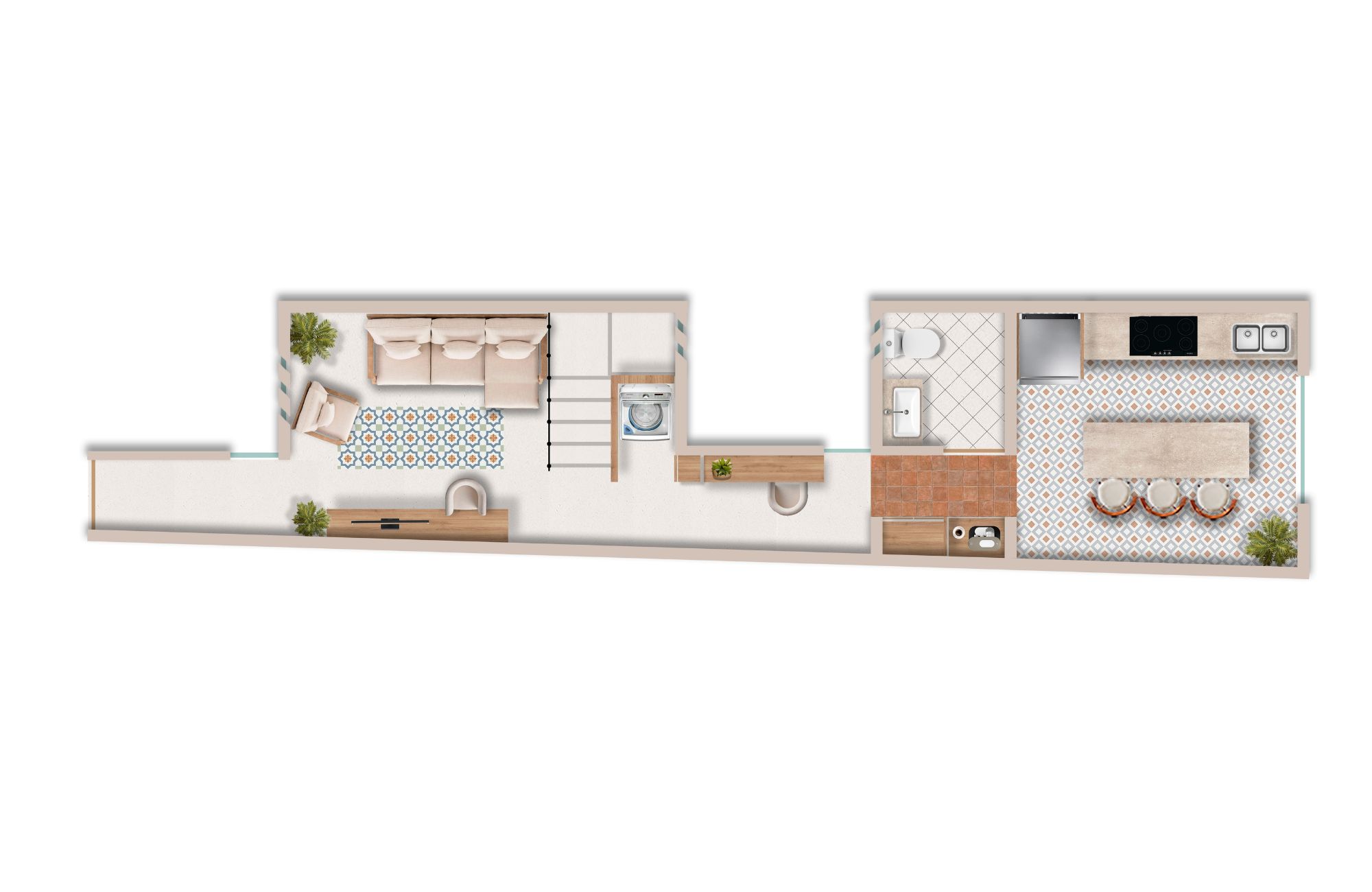 Departamento cocina con barra desayunadora, 2 albercas en area comun, en venta, Quinta Avenida, Huatulco