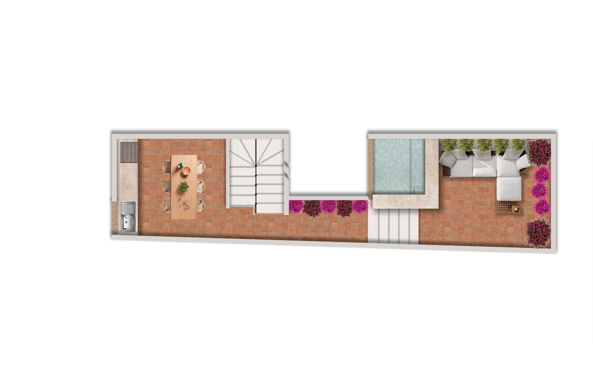 Departamento cocina con barra desayunadora, 2 albercas en area comun, en venta, Quinta Avenida, Huatulco