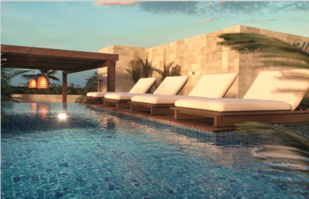 Condominio con alberca, cancha de p&aacute;del, bar, asador, jacuzzi, en venta Cozumel