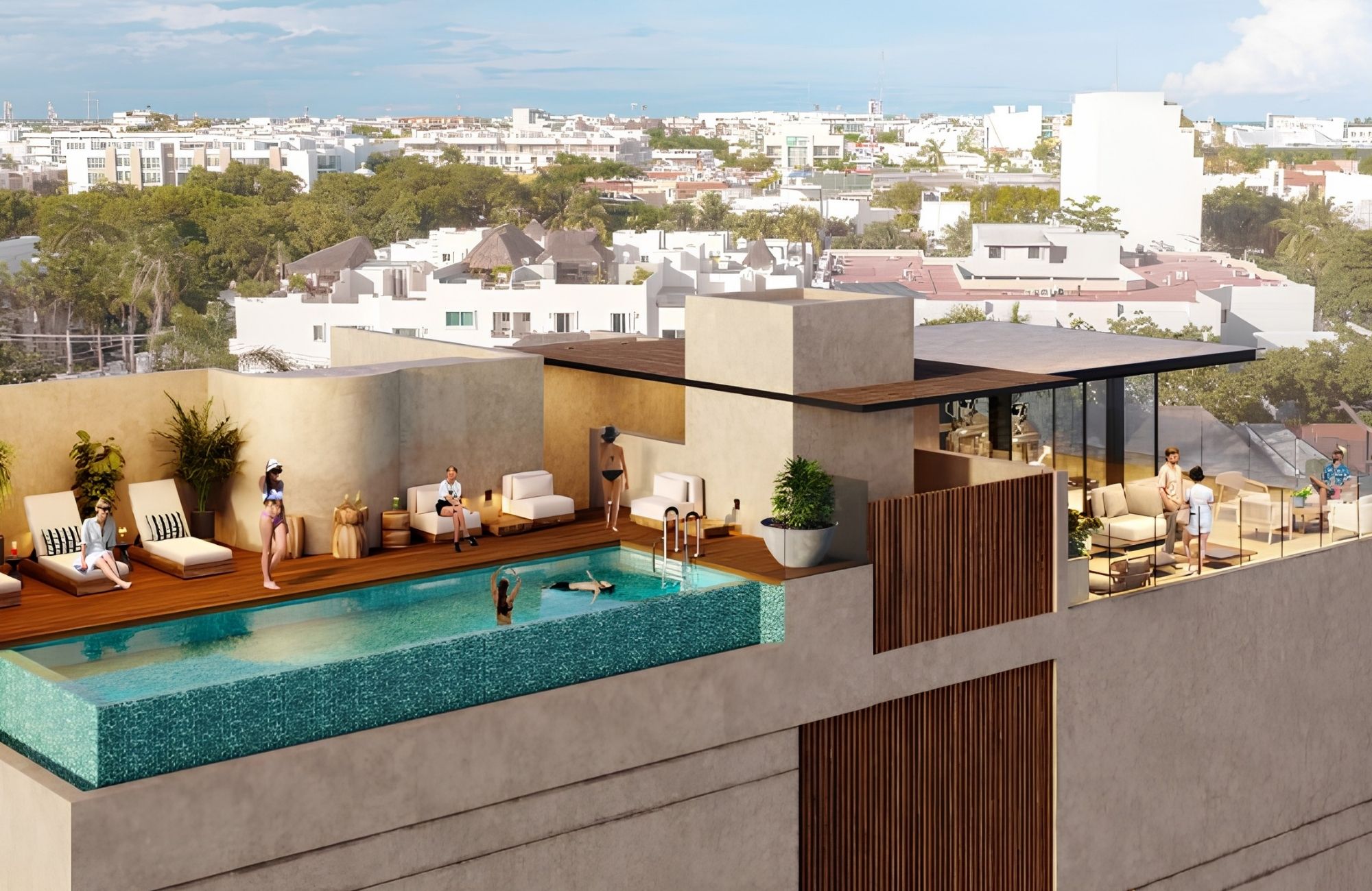 Oceanfront condo with pool, beach club, and gym, for sale