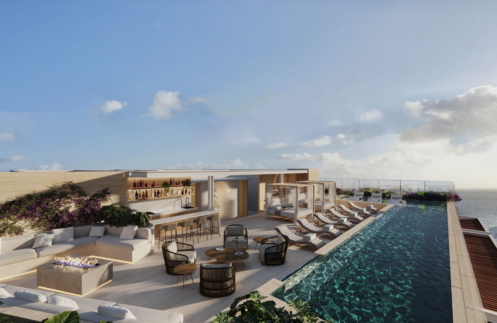 Penthouse with private pool, and rooftop, for sale, Colosio zone, Playa del Carmen, Quintana Roo, Mexico.