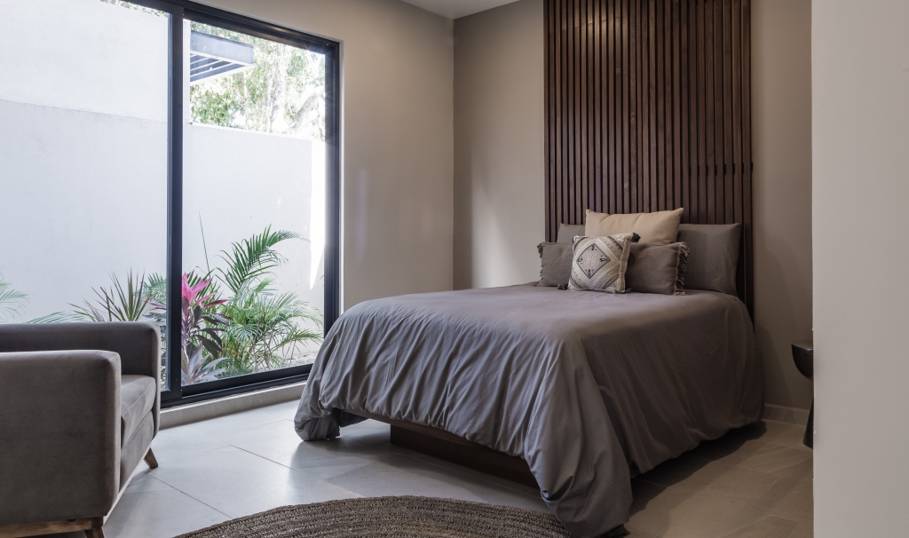 Condo with garden, private pool, gym, infinity pool, Aldea Zama, sale. Tulum.