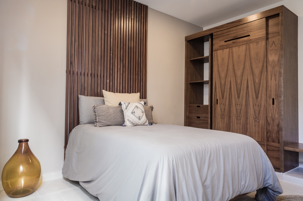 Condo with garden, private pool, gym, infinity pool, Aldea Zama, sale. Tulum.