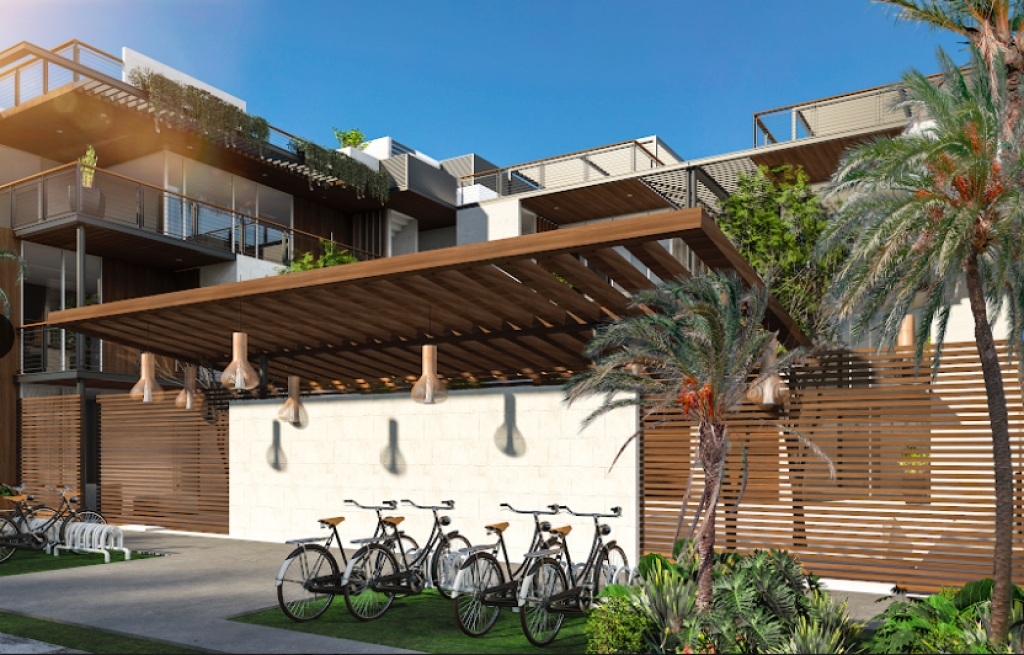 Condo with garden, private pool, gym, infinity pool, Aldea Zama, sale. Tulum.