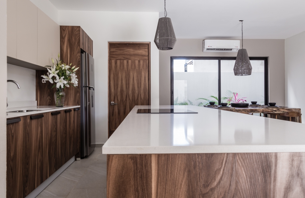 Condo with garden, private pool, gym, infinity pool, Aldea Zama, sale. Tulum.