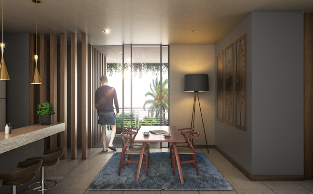 Condo with garden, private pool, gym, infinity pool, Aldea Zama, sale. Tulum.