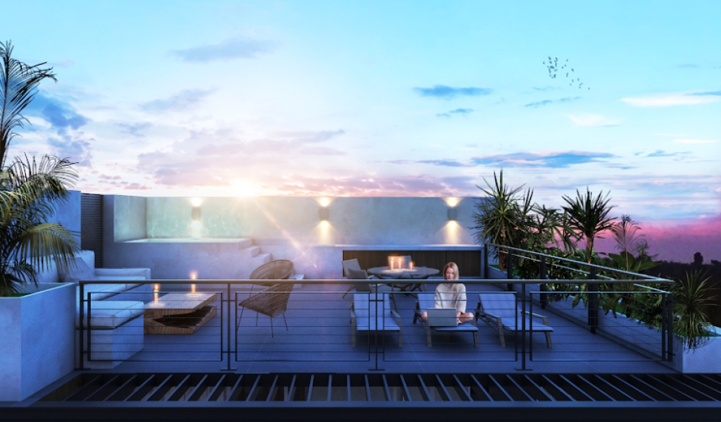 Condo with garden, private pool, gym, infinity pool, Aldea Zama, sale. Tulum.