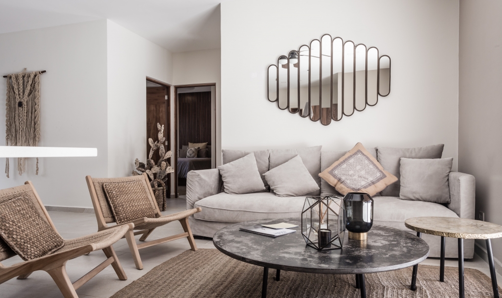 Condo with garden, private pool, gym, infinity pool, Aldea Zama, sale. Tulum.