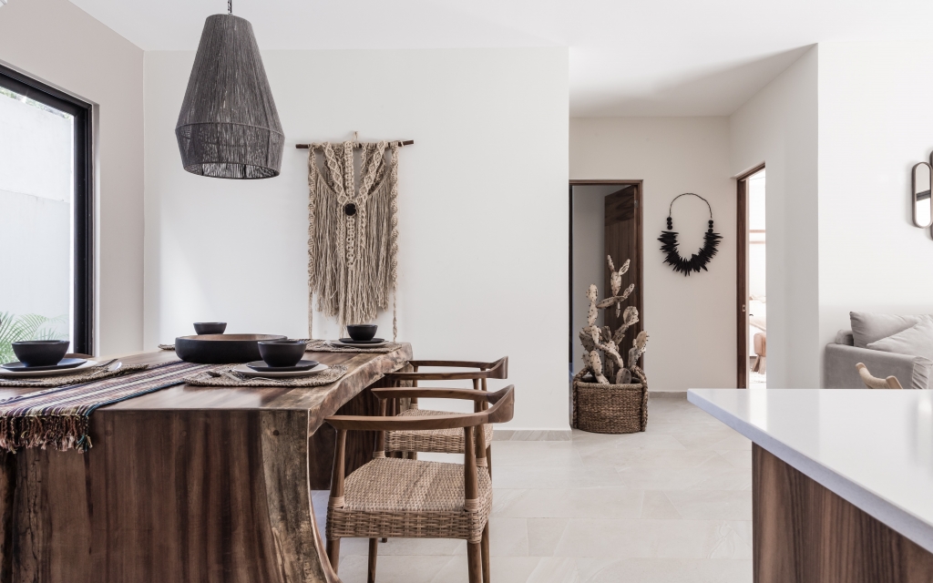 Condo with garden, private pool, gym, infinity pool, Aldea Zama, sale. Tulum.