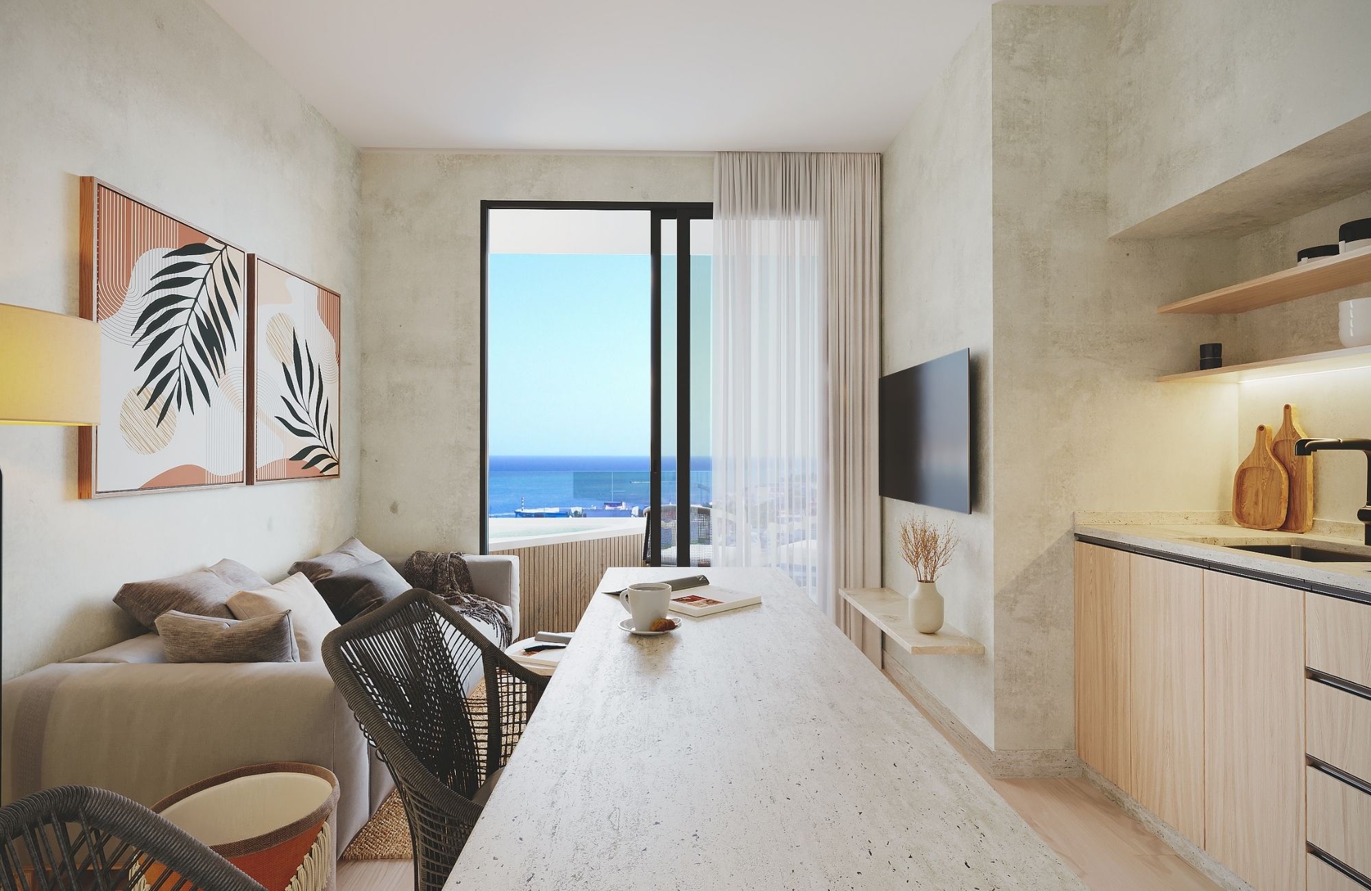 2 bedroom condo + studio, double height, with beach club, golf course &amp; exclusive amenities, for sale, Corasol, Playa del Carmen, pre-constr