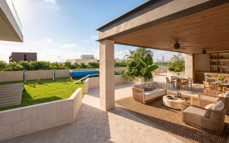 Penthouse with Balcony, Pool, Jacuzzi, BBQ Areas and More Amenities, For Sale