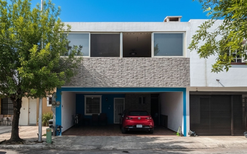 House in Jardines de San Patricio, featuring a covered terrace and a BBQ area, for sale