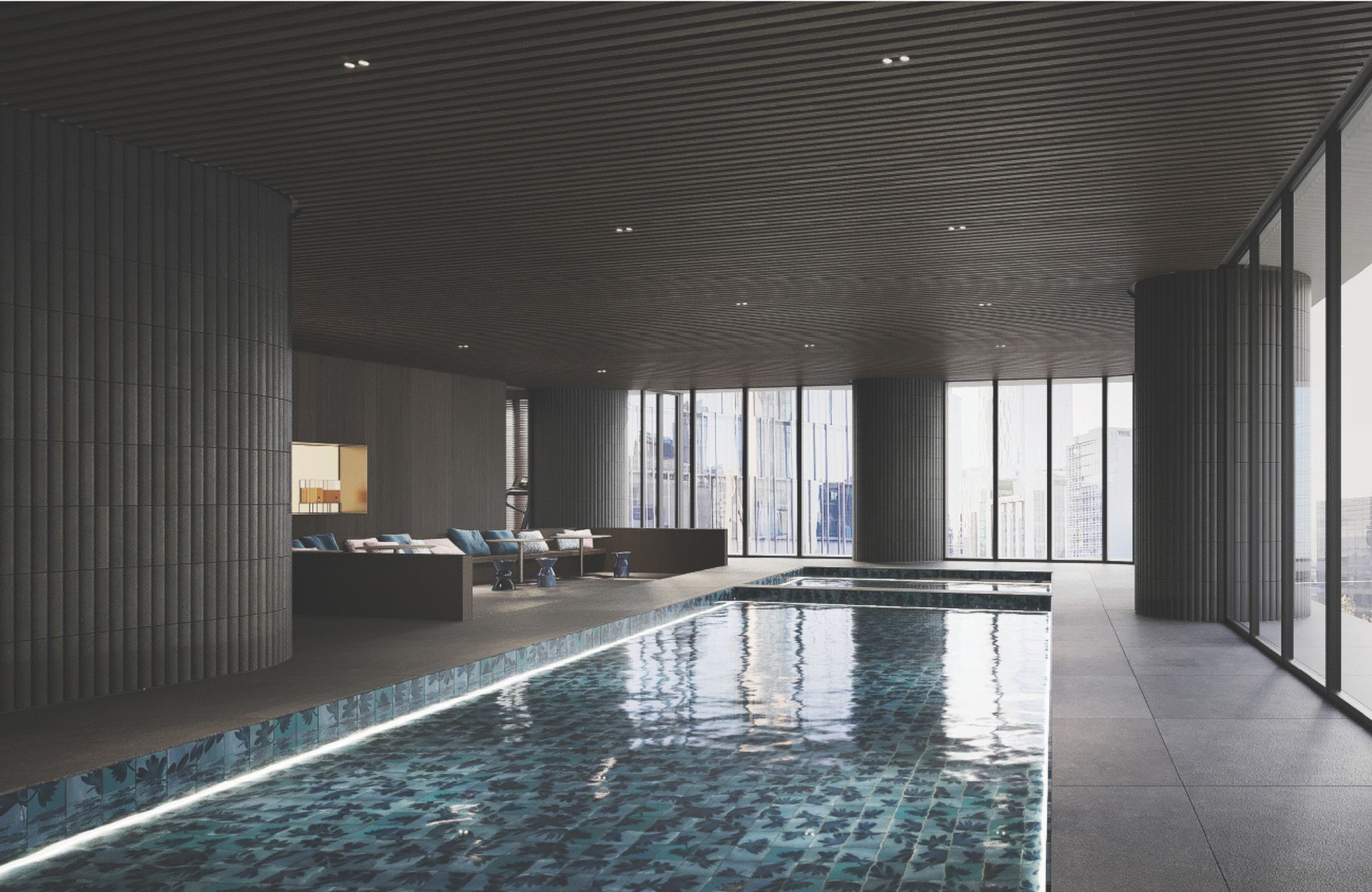 Penthouse with high ceilings, with a swimming pool, multimedia room, for sale