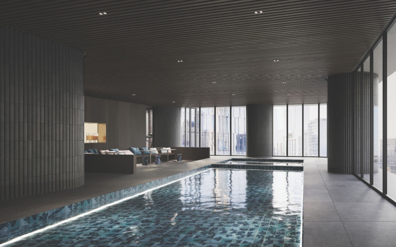 Penthouse with high ceilings, with a swimming pool, multimedia room, for sale