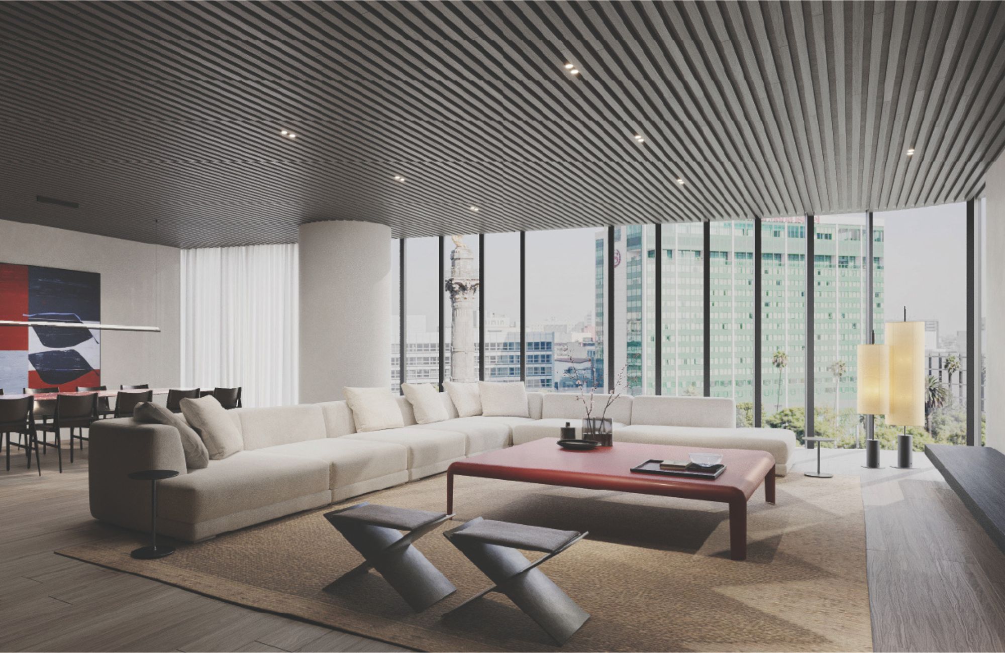Penthouse with high ceilings, with a swimming pool, multimedia room, for sale