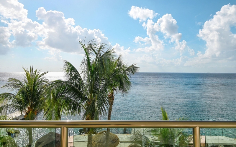 Furnished ocean-view condo with private terrace, parking space, for sale