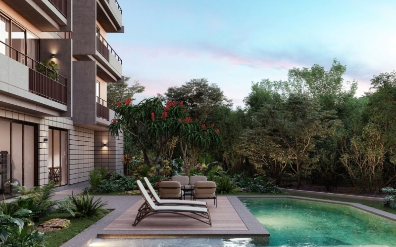 Condo with Private Terrace and Swimming Pool for Sale, Country Area