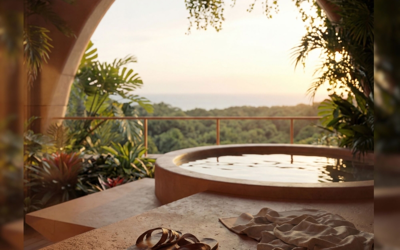 Condo with ocean views, terrace and private pool, for sale