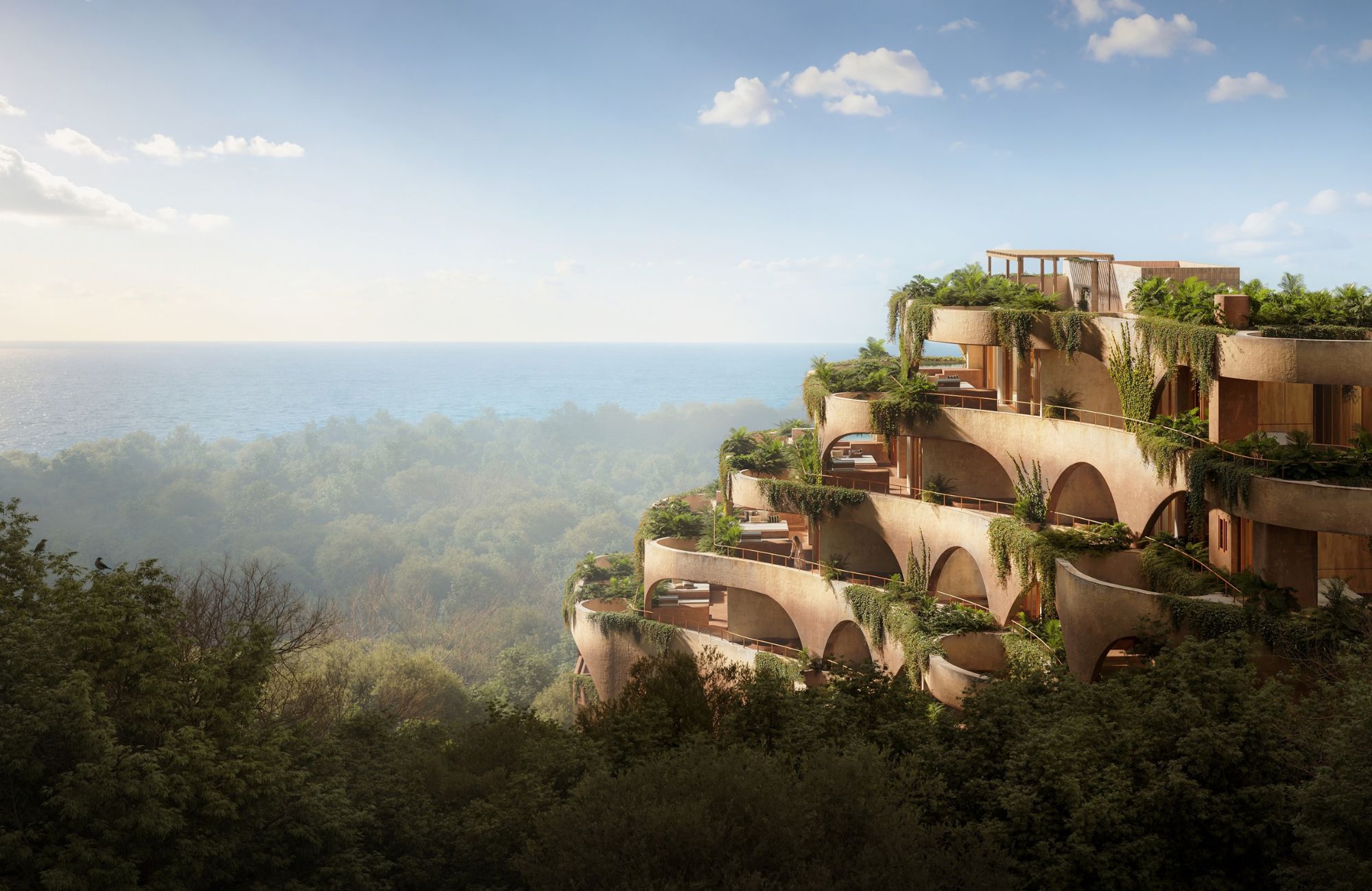 Condo with ocean views, terrace and private pool, for sale