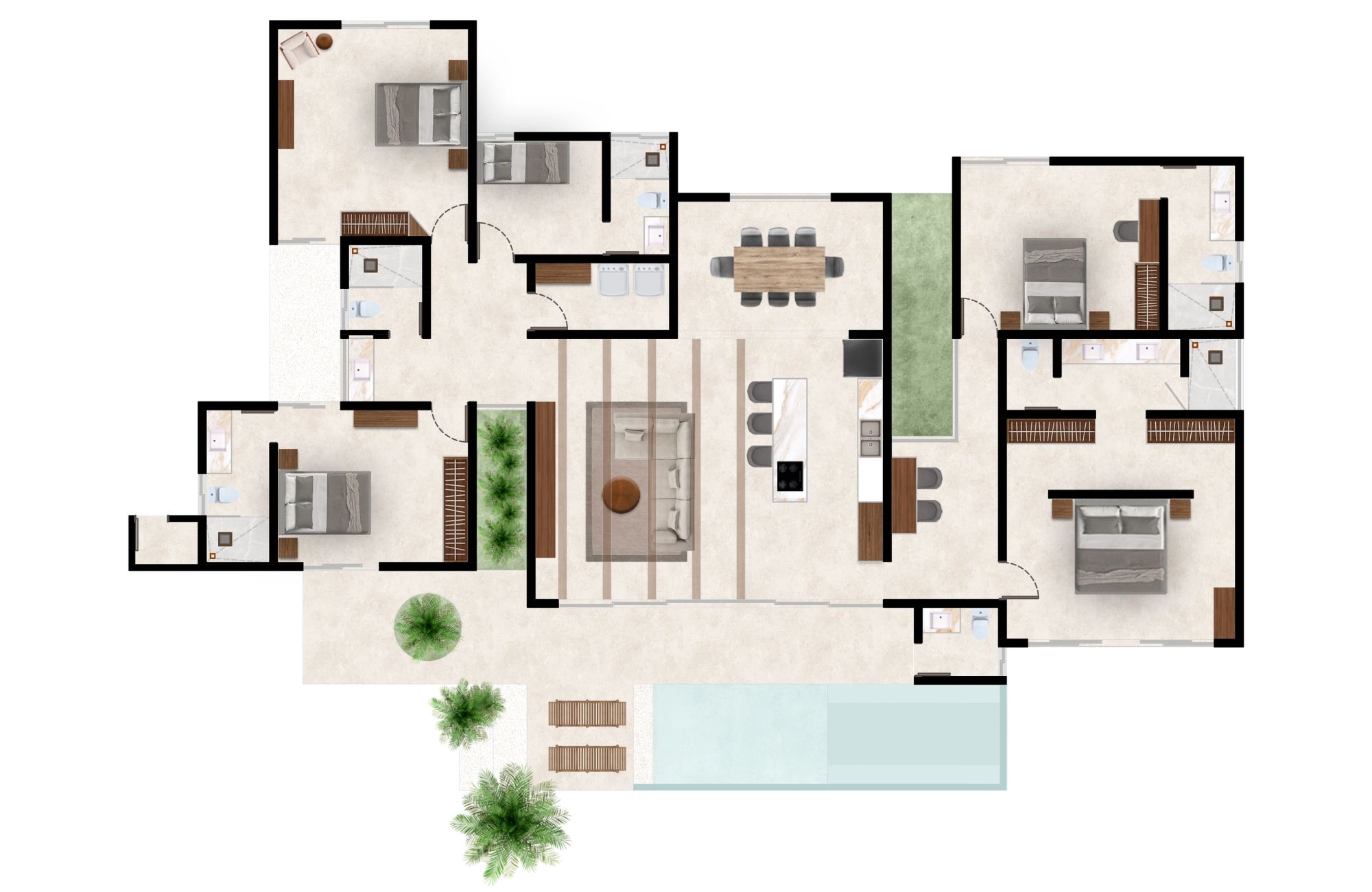 Villa with private pool, surrounded by nature, independent studio, for sale
