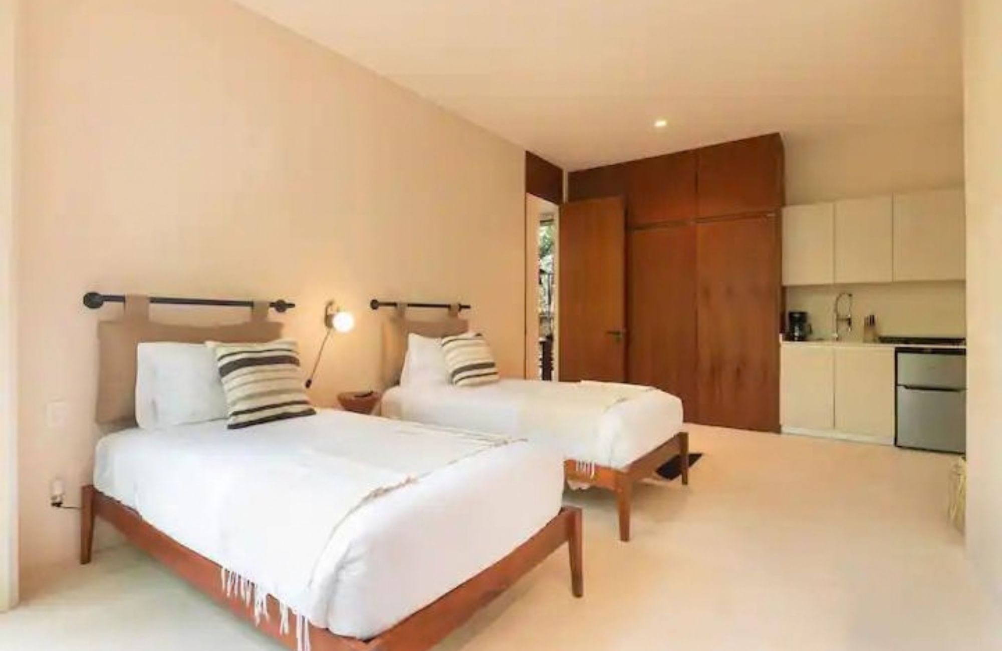 Condo with ocean view terrace, lock-off system, and pool, for sale, Tankah, Tulum.