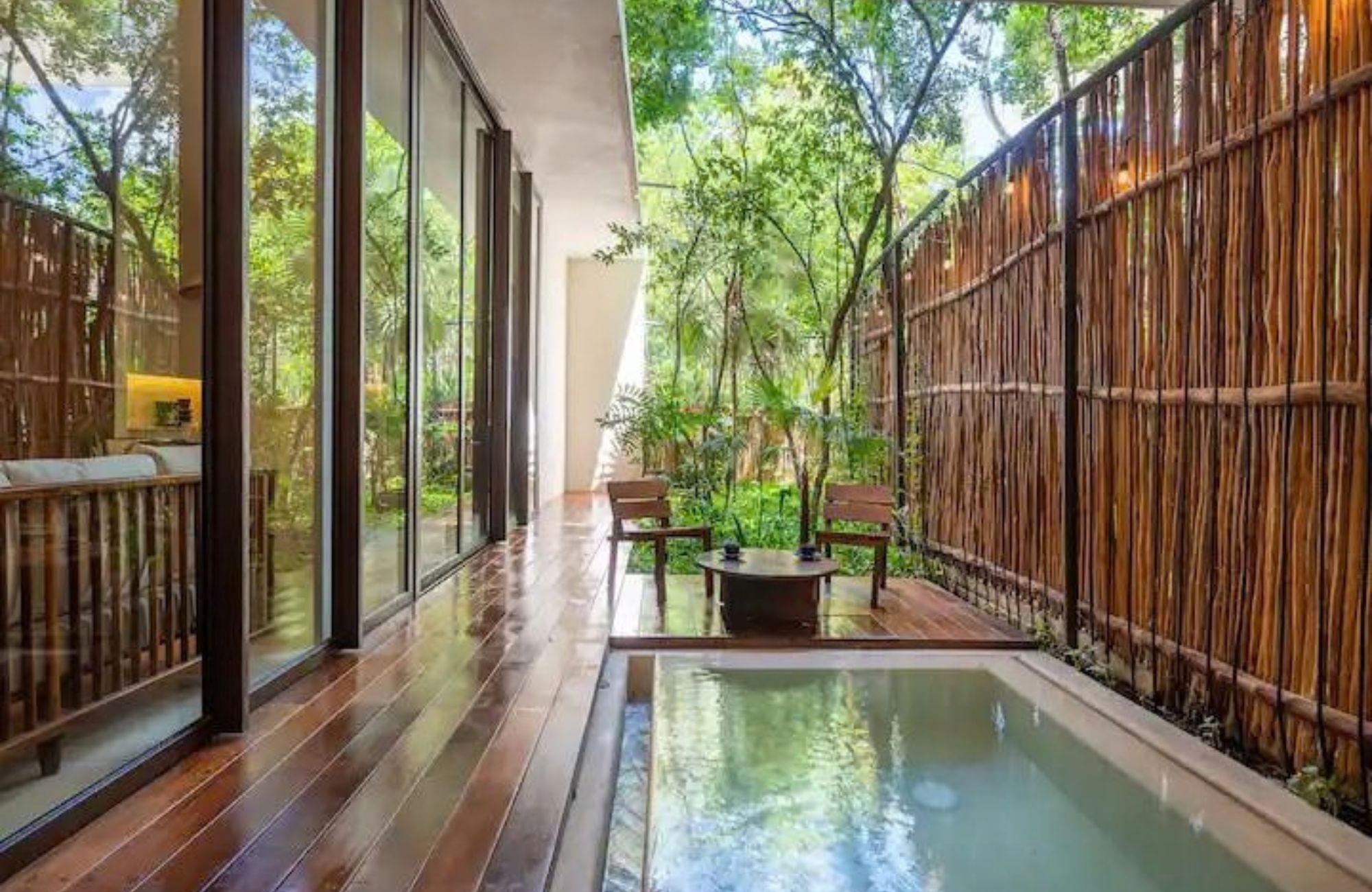 Condo with ocean view terrace, lock-off system, and pool, for sale, Tankah, Tulum.