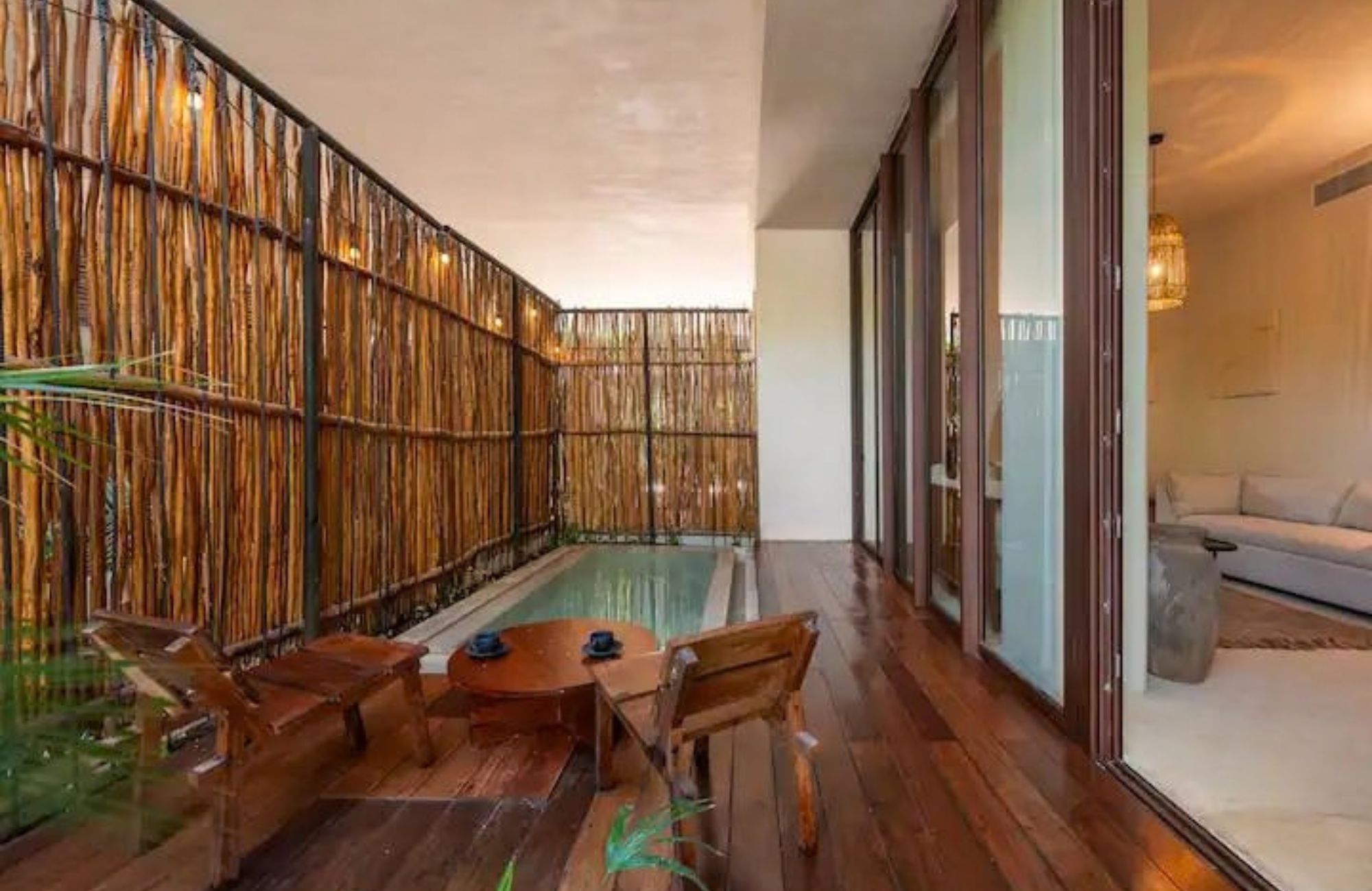 Condo with ocean view terrace, lock-off system, and pool, for sale, Tankah, Tulum.