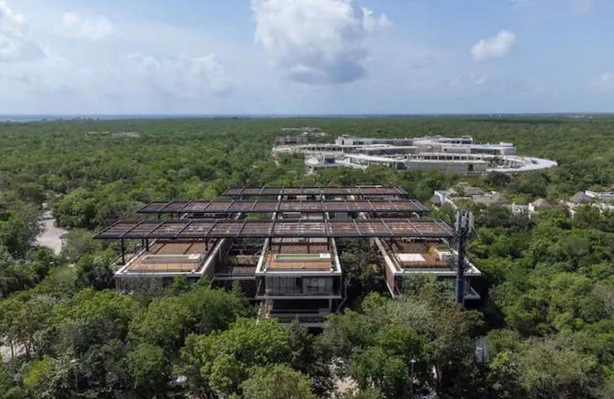 Condo with ocean view terrace, lock-off system, and pool, for sale, Tankah, Tulum.